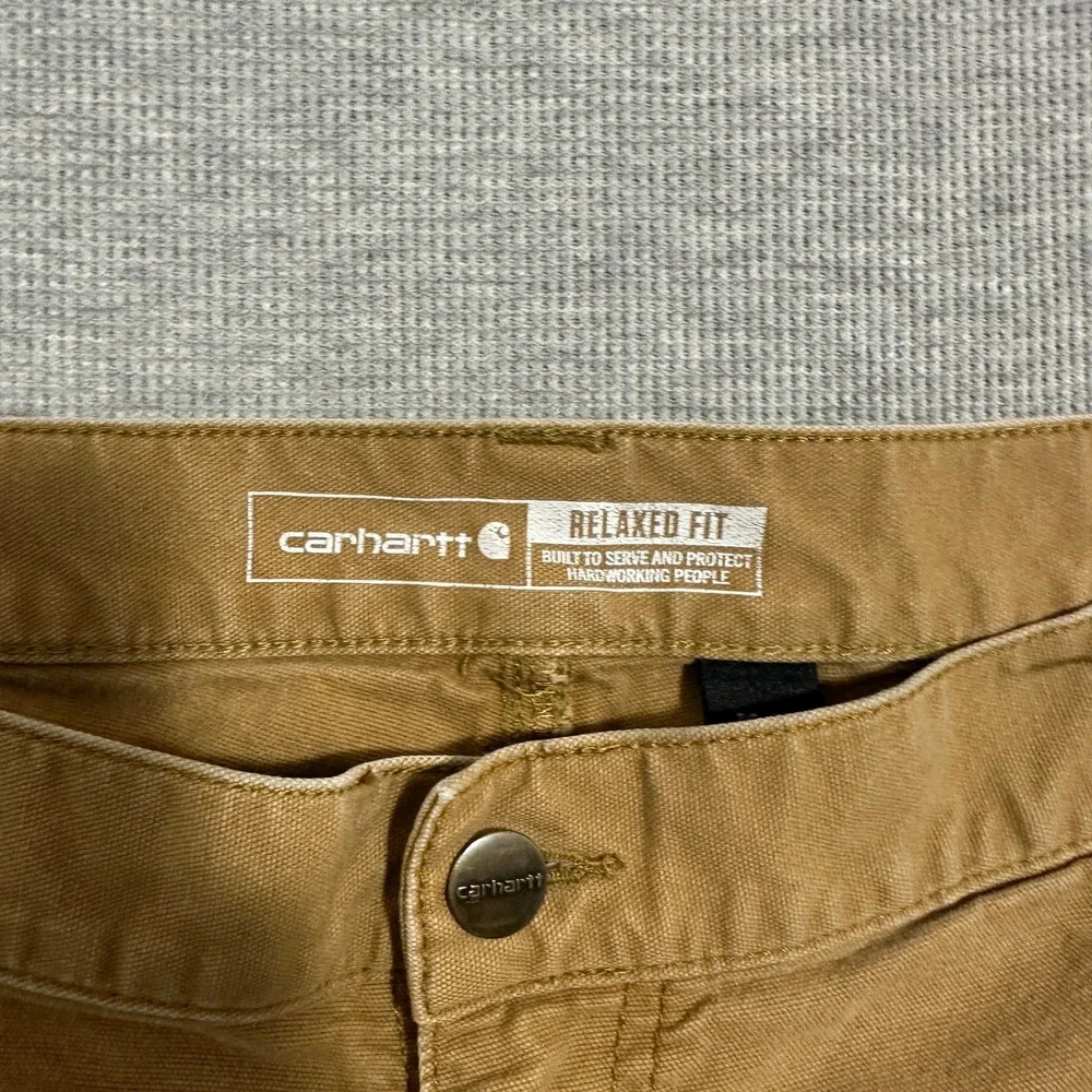 Carhartt Relaxed Fit‎ Rugged Flex Canvas Utility Work Shorts Tan Mens Size 38x10